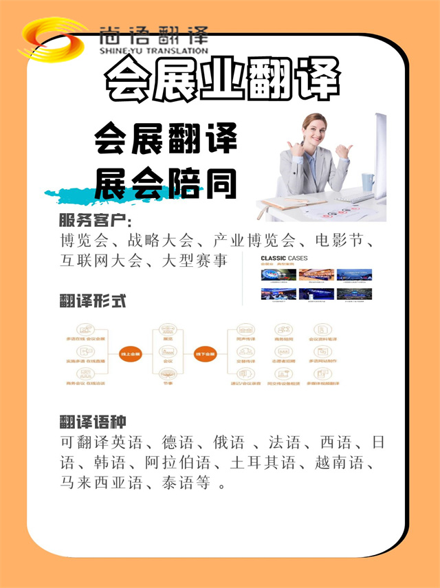尚語翻譯可以提供線上會展翻譯，以及線下會展翻譯